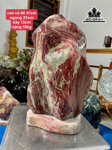 Tác Phẩm Đá Serpentine Cao 41 Ngang 25 Sâu 13 (cm) 19kg