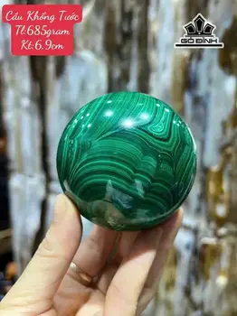 Bi Cầu Đá Malachite Đường Kính 6,9 (cm) 685g