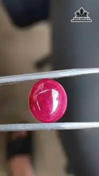 Viên Đá Ruby Lục Yên Cao 12 Ngang 11 Sâu 6 (mm) 7,7cts