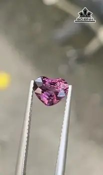 Viên Đá Spinel Tím Xám Trái Tim 1,65cts