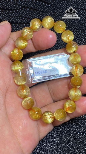 Vòng Tay Đá Thạch Anh Tóc Vàng Đường Kính 10,06 - 9,94 (mm) 126,22cts