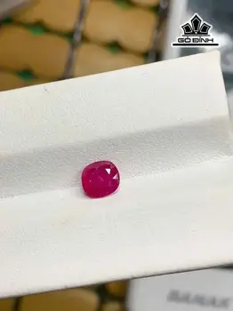 Viên Đá Ruby Lục Yên Cao 6,5 Ngang 6 Sâu 3,5 (mm) 1,30cts