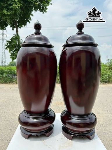 Chum Phú Quý Gỗ Tử Đàn Cao 68 Đường Kính 23 (cm) 50kg 2 Quả