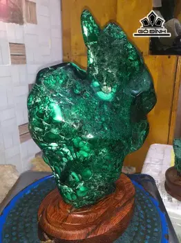 Tác Phẩm Đá Malachite Cao 32 (cm) Nặng 5,9kg