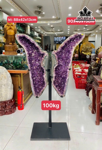 Động Đá Thạch Anh Tím Trọng Lượng 100kg