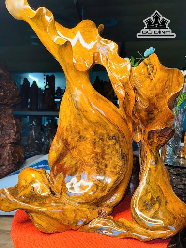 Bình Phay Gỗ Bách Xanh Cao 56 Ngang 52 Sâu 22 (cm)