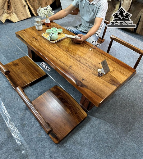 Mặt Bàn Gỗ Me Tây Kích Thước 115x47x5 (cm) - Mã H84