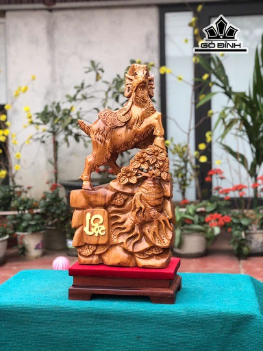 Tượng Nhất Dương Gỗ Ngọc Am Cao 73 Ngang 33 Sâu 16 (cm) - 13kg