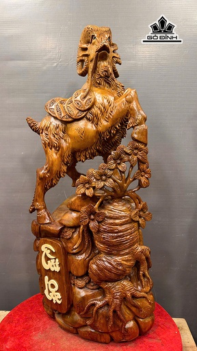 Tượng Nhất Dương Gỗ Ngọc Am Cao 96 Ngang 40 Sâu 28 (cm) - 29kg