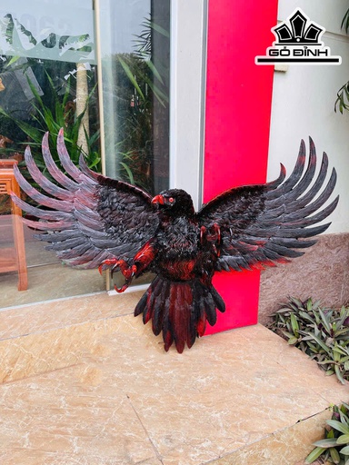 Tượng Đại Bàng Gỗ Trắc Cao 80 Ngang 132 Sâu 30 (cm) - 13kg