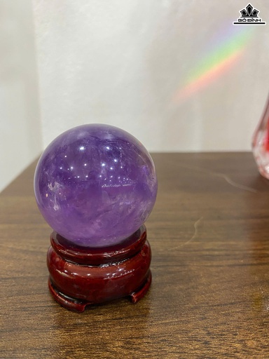 Bi Cầu Đá Thạch Anh Tím Đường Kính 4,4 (cm)