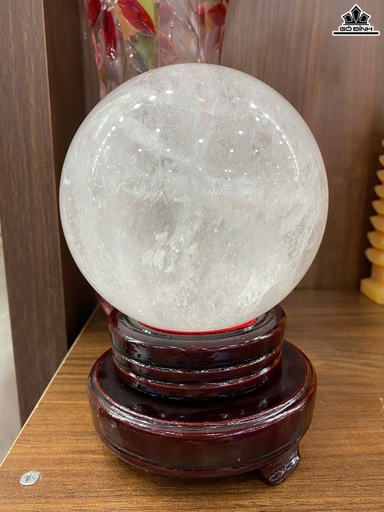 Bi Cầu Đá Thạch Anh Trắng Đường Kính 11,5 (cm) 2,5kg