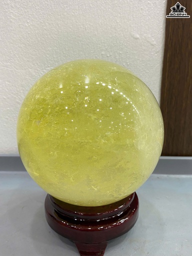 Bi Cầu Đá Thạch Anh Vàng Đường Kính 10 (cm) 1,7kg