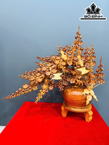 Bình Mai Phú Quý Gỗ Hương Cao 72 Ngang 68 Sâu 30 (cm)