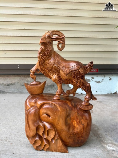 Tượng Nhất Dương Gỗ Ngọc Am Cao 50 Ngang 30 Sâu 20 (cm)