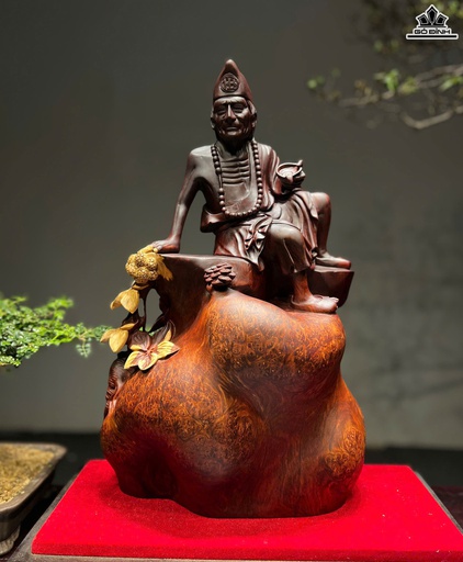 Tượng Tế Công Gỗ Tử Đàn Cao 50 Ngang 30 Sâu 20 (cm)