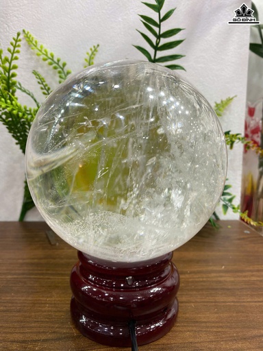 Bi Cầu Đá Thạch Anh Trắng Đường Kính 13,5 (cm) 4,1kg