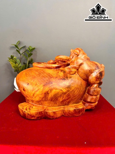 Tượng Heo Gỗ Hương Cao 36 Ngang 50 Sâu 52 (cm)