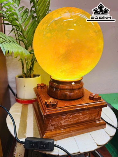 Bi Cầu Thủy Tinh Vàng Đường Kính 22 (cm) 12kg