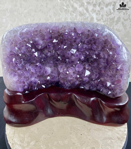 Khối Tinh Thể Thạch Anh Tím 10,05kg Cao 35 Ngang 21 Sâu 15 (cm)