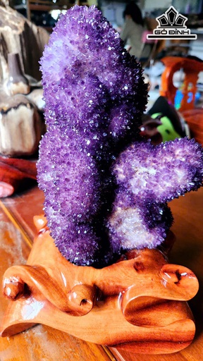 Bông Nu Tinh Thể Thạch Anh Tím Cao 32 Ngang 17 (cm) - 4,5kg