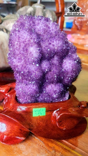 Bông Nu Tinh Thể Thạch Anh Tím Cao 22 Ngang 13 (cm) - 1,6kg