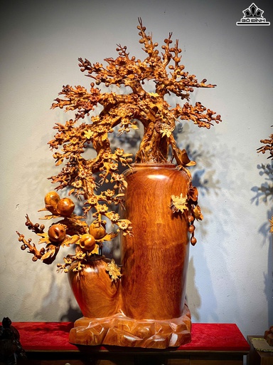 Bình Hoa Gỗ Hương Cao 125 Ngang 70 Sâu 50 (cm)