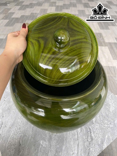 Bình Ủ Trà Gỗ Dổi Cao 38 Đường Kính 34,5 (cm) - 2,5Lít