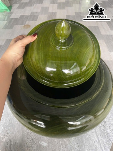 Bình Ủ Trà Gỗ Dổi Cao 37 Đường Kính 39,5 (cm) - 2,5Lít
