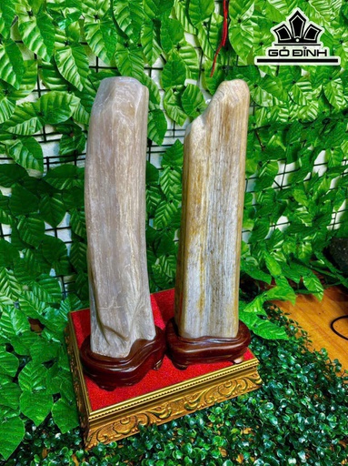 Cặp Đôi Gỗ Hóa Ngọc Cao 39 (cm) 4,4kg