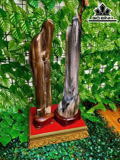 Cặp Đôi Gỗ Hóa Ngọc Cao 45 (cm) 4,2kg