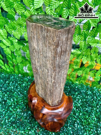 Tác Phẩm Gỗ Hóa Ngọc Cao 55 Ngang 15 (cm) 12,8kg