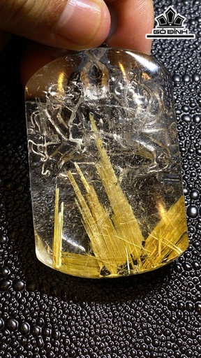 Mặt Dây Thiên Thủ Thiên Nhãn Đá Thạch Anh Tóc Vàng Đã Kiểm Định LIULAB 249734