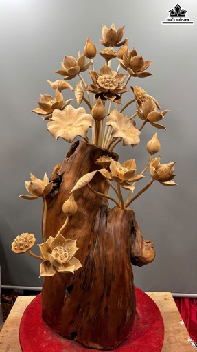 Bình Sen Gỗ Ngọc Am Cao 121 Ngang 60 Sâu 50 (cm) - 50kg