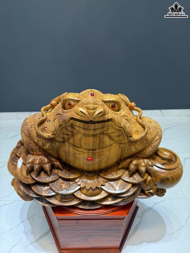 Tượng Thiềm Thừ Gỗ Ngọc Am Cao 58 Ngang 100 Sâu 70 (cm) - 130kg
