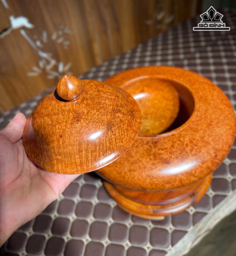 Thố Gỗ Nu Hương Đường Kính 24 Cao 18 (cm)