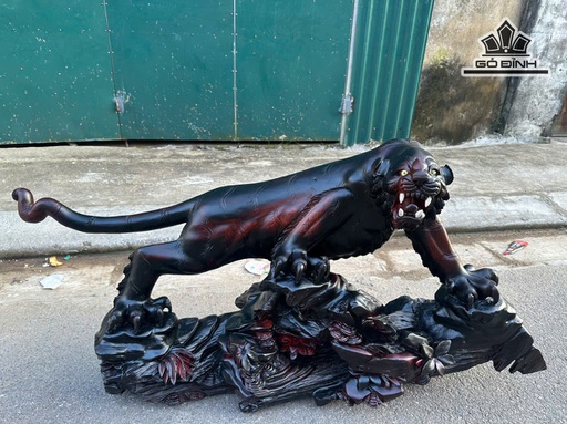 Tượng Hổ Phong Thủy Gỗ Trắc Cao 63 Ngang 130 Sâu 45 (cm) - 40kg