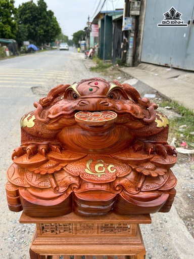 Tượng Thiềm Thừ Gỗ Cẩm Cao 39 Ngang 52 Sâu 43 (cm) - 51kg