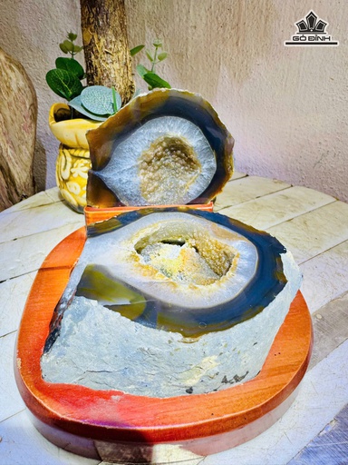 Bát Tụ Bảo Mã Não Cao 13 Ngang 13 (cm) - 1,5kg