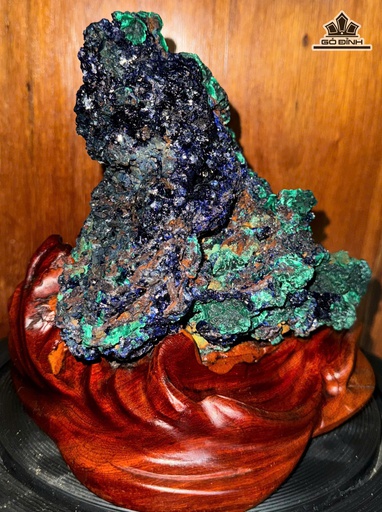 Tác Phẩm Azurite Cao 18 Ngang 18 (cm) - 3,1kg