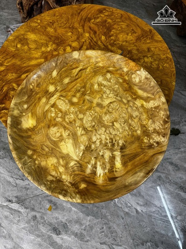 Đĩa Gỗ Nu Nghiến Trang Trí Đường Kính 48 Dày 4 (cm)