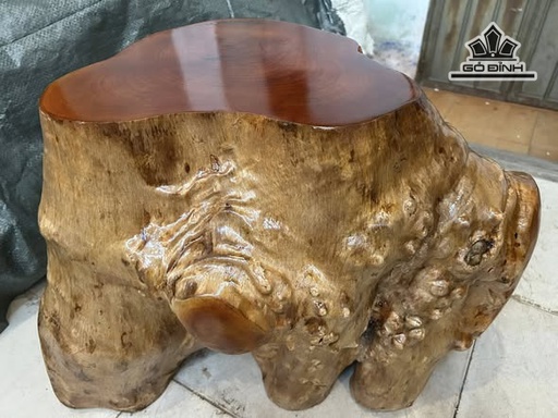 Đôn Gỗ , Gỗ Nu Xá Xị Cao 43 Ngang 60 Sâu 40 Mặt 35-29 (cm) DX2015