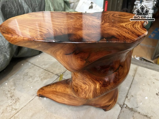 Đôn Gỗ , Gỗ Gõ Đỏ (Cà te) Cao 40 Mặt 50-33 (cm) DC1265