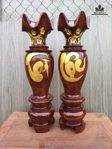 Lục Bình Gỗ Lim Cao 58 Đường Kính 15 (cm)