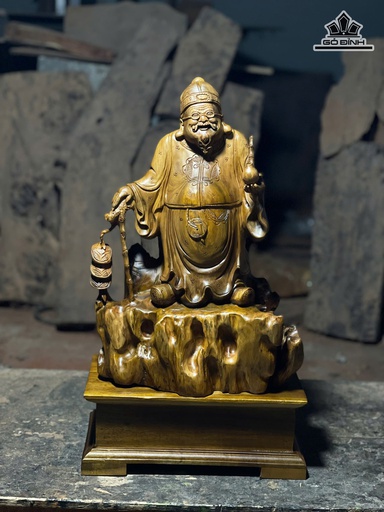 Cụ Thương Gia Gỗ Bách Xanh Cao 45 Ngang 30 Sâu 20 (cm)