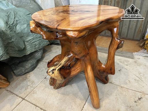 Đôn Gỗ Gỗ Gõ Đỏ (Cà te) Cao 53 Mặt 49-46 (cm) DC1474