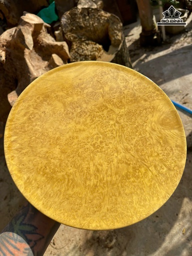Đĩa Gỗ Trang Trí Gỗ Nu Kháo Cao 3,5 Đường Kính 29,5 (cm)