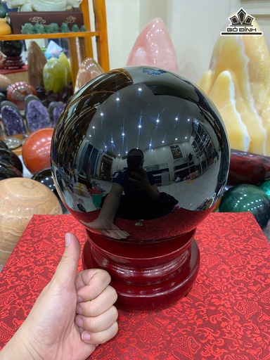 Cầu Đá Núi Lửa Obsidian Đường Kính 19 (cm) - 9,8kg