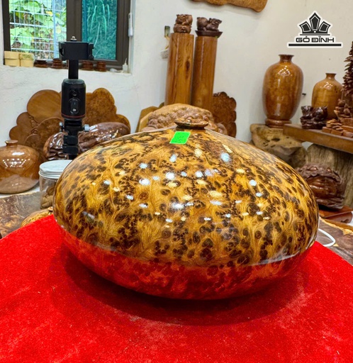 Chum Phú Quý Gỗ Nu Ngọc Am Cao 12 Đường Kính 22 (cm)