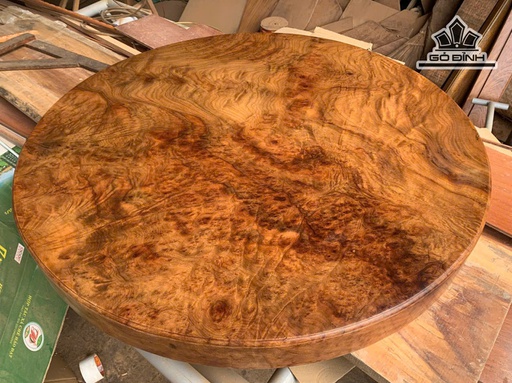 Mặt Bàn Gỗ Nu Gù Hương Đường Kính 110 Dày 10 (cm) - Luôn Chân